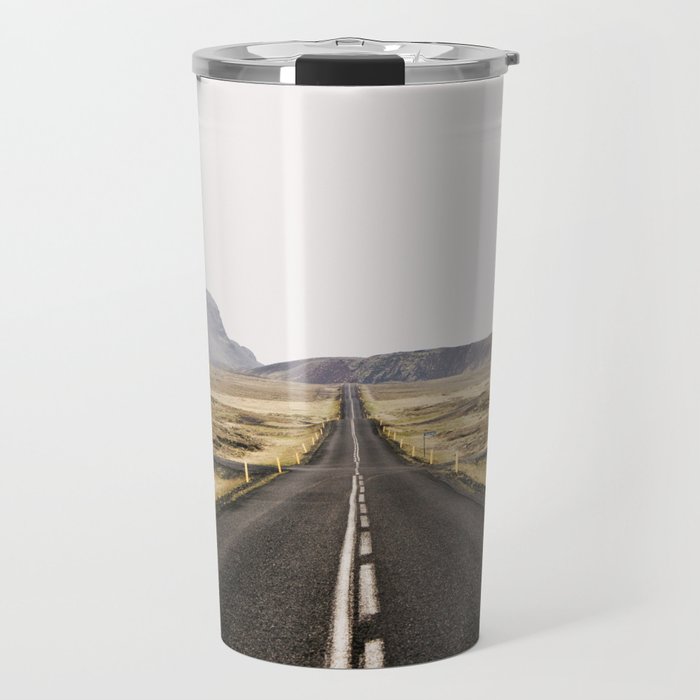 Lost Highway - Iceland Landscape, Travel Photography Travel Mug Gallery Image 1