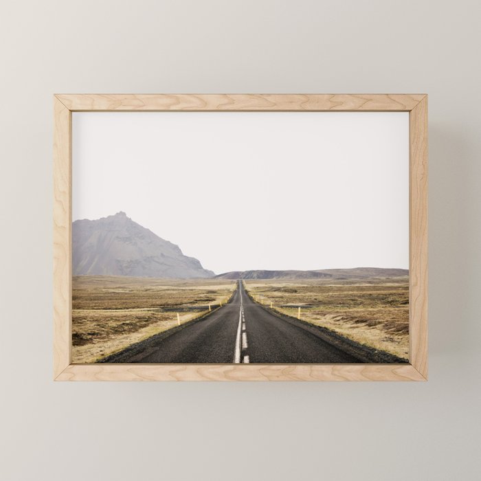 Lost Highway - Iceland Landscape, Travel Photography Mini Art Print Gallery Image 1