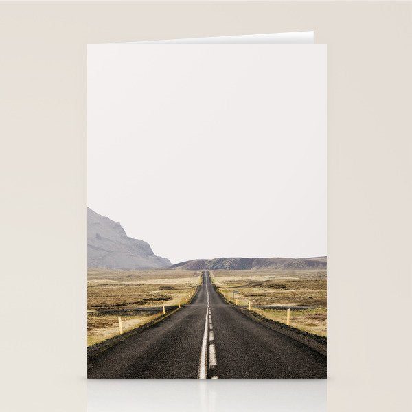 Lost Highway - Iceland Landscape, Travel Photography Stationery Card Gallery Image 2