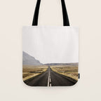 Lost Highway - Iceland Landscape, Travel Photography Tote Bag Gallery Image 1