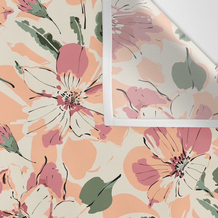 Modern tropical garden PF01 Wall Tapestry Gallery Image 3