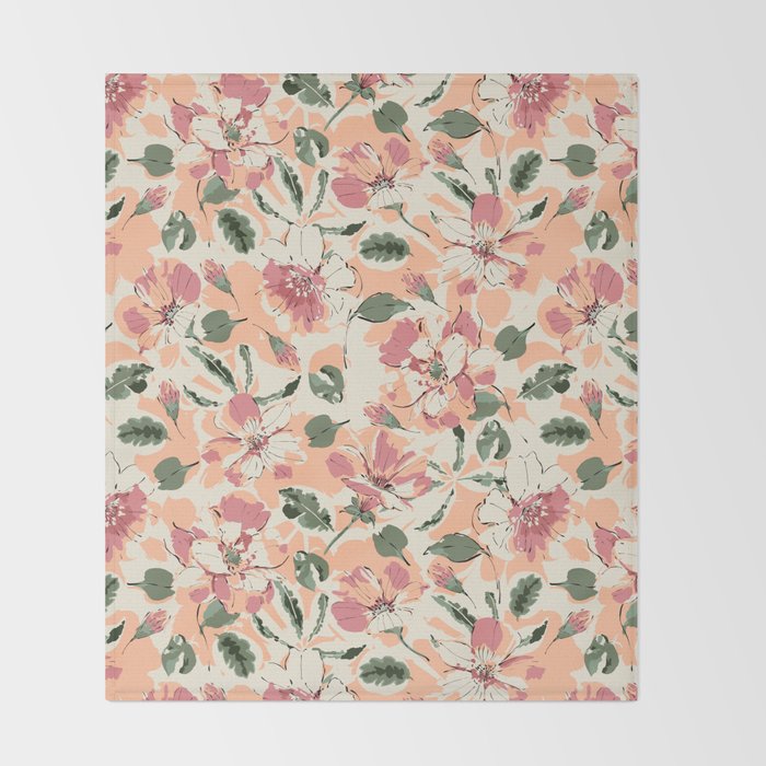 Modern tropical garden PF01 Throw Blanket Gallery Image 2