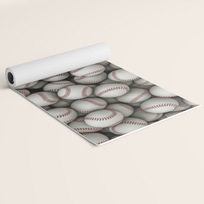 Baseballs Yoga Mat Gallery Image 2