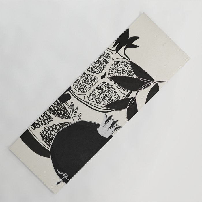 Line Art Pomegranates 1 Yoga Mat Gallery Image 1
