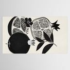 Line Art Pomegranates 1 Tablecloth Gallery Image 2