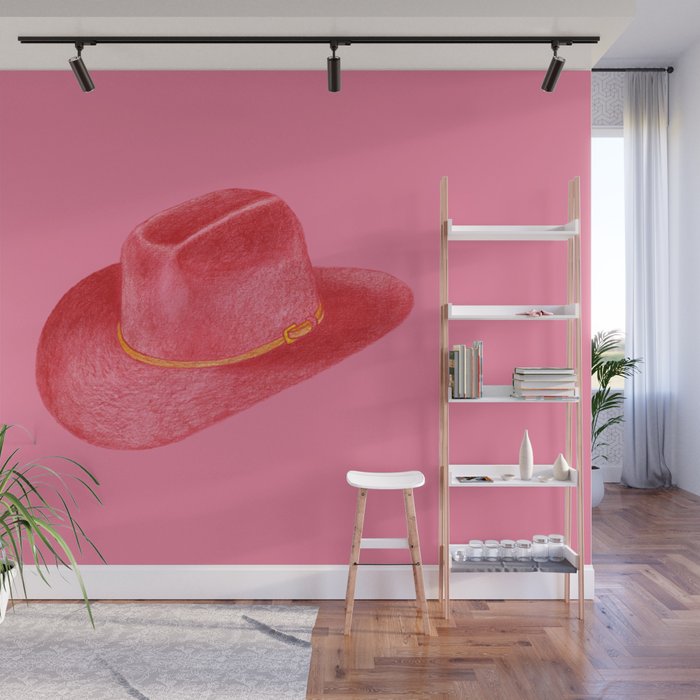Red Stetson Wall Mural Gallery Image 1