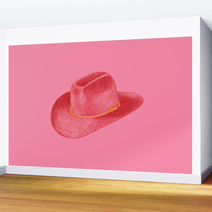 Red Stetson Wall Mural Gallery Image 2