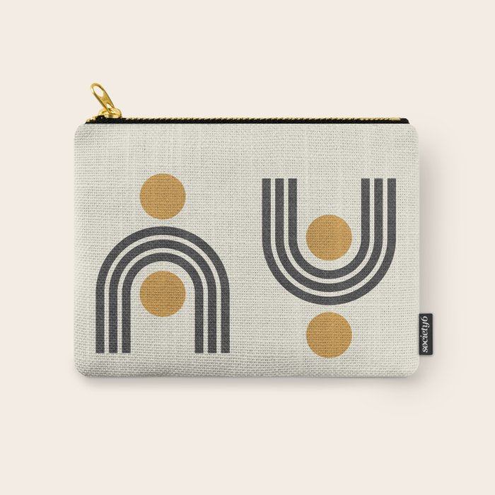 Mid century modern - arch suns Carry All Pouch Gallery Image 1