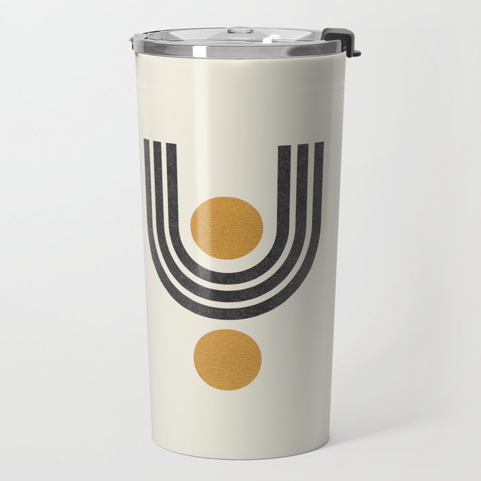 Mid century modern - arch suns Travel Mug Gallery Image 2