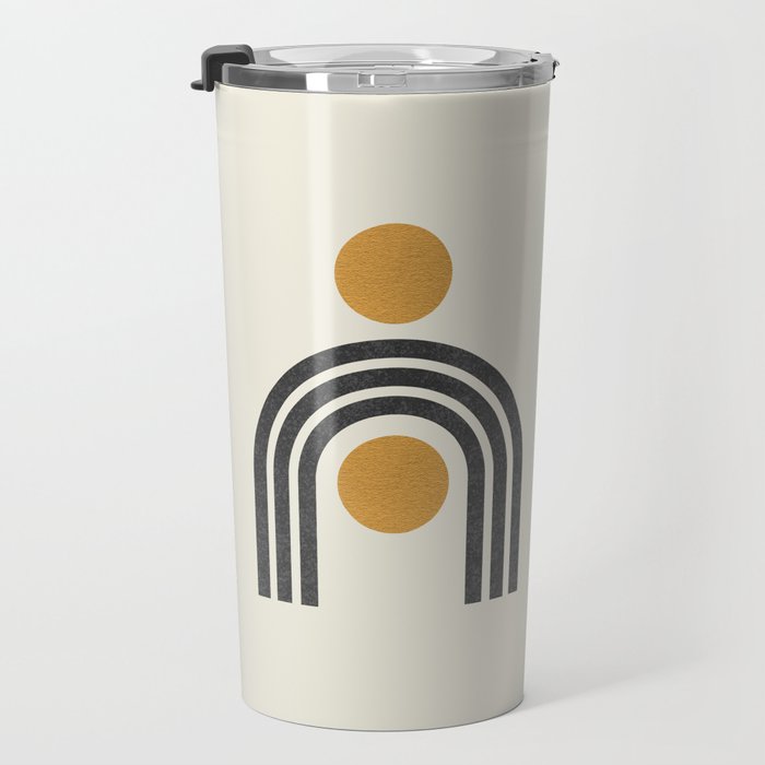 Mid century modern - arch suns Travel Mug Gallery Image 3