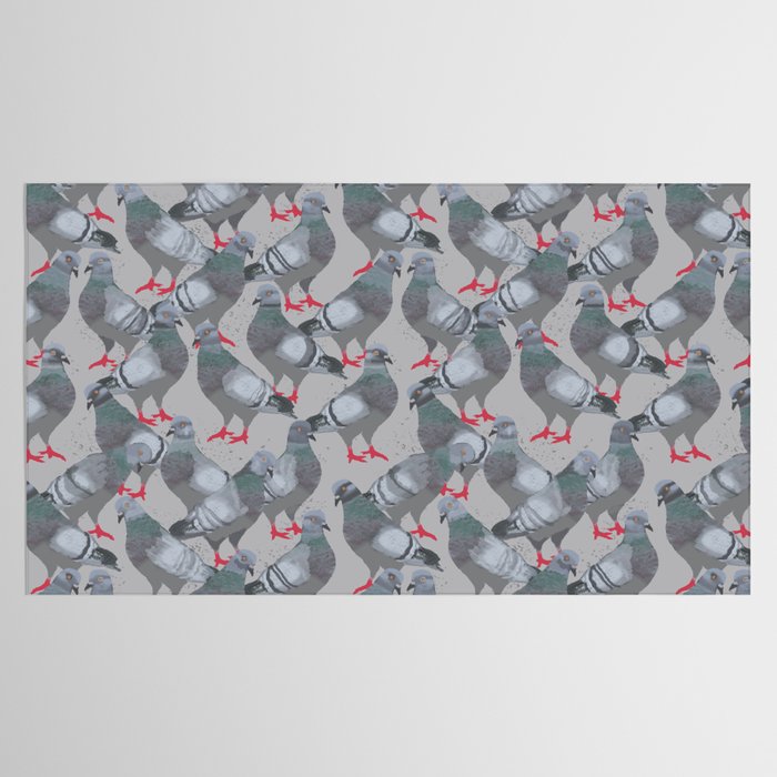 City Pigeons Tablecloth Gallery Image 2