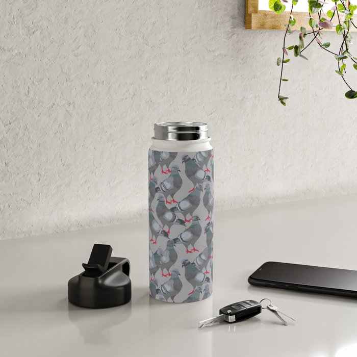 City Pigeons Water Bottle Gallery Image 5