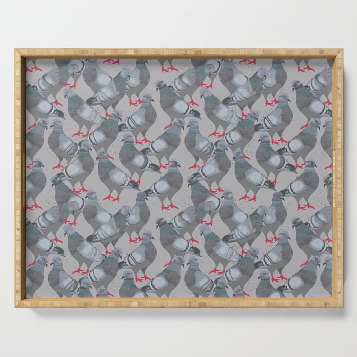 City Pigeons Serving Tray Gallery Image 1