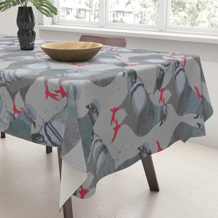 City Pigeons Tablecloth Gallery Image 3