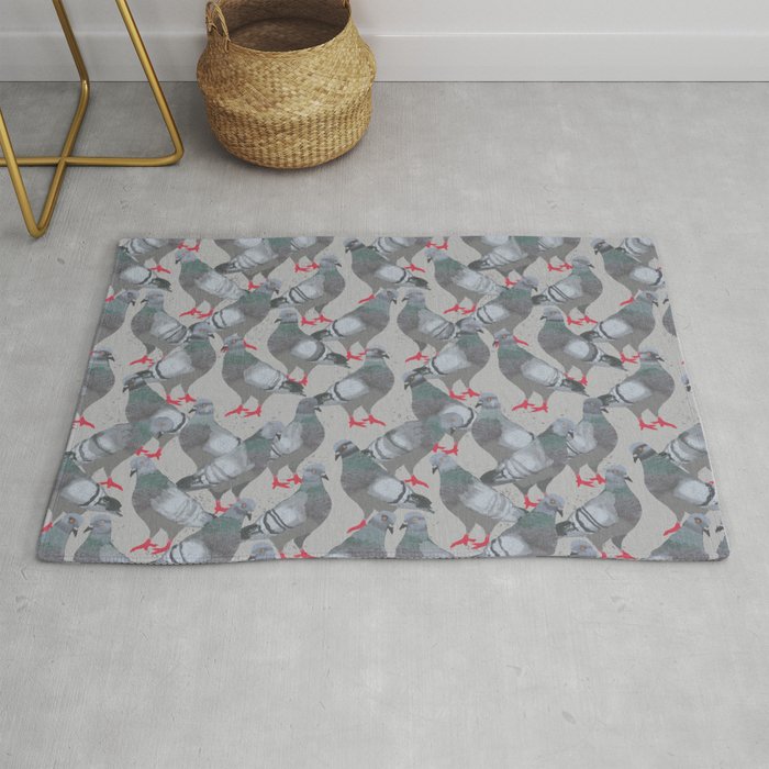 City Pigeons Rug Gallery Image 1