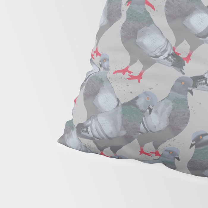 City Pigeons Pillow Sham Gallery Image 4