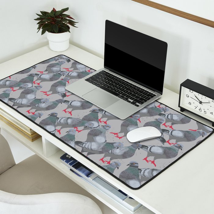 City Pigeons Desk Mat Gallery Image 2