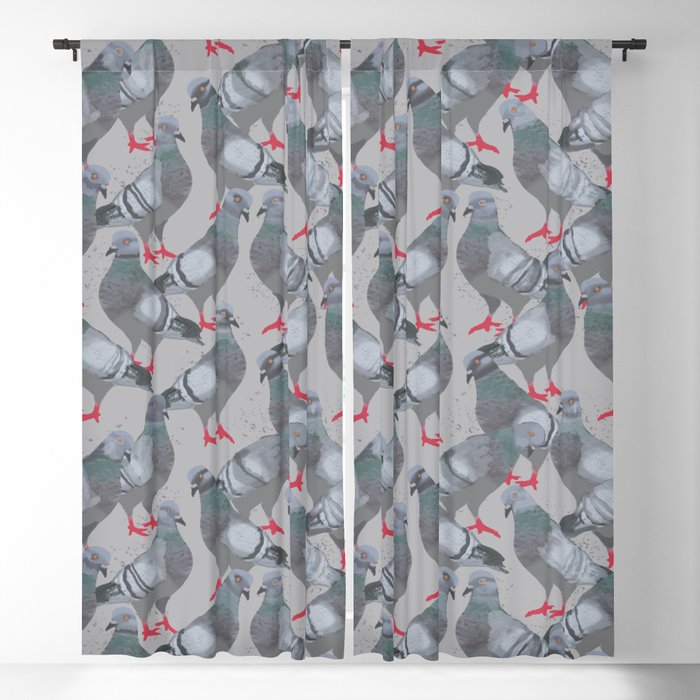 City Pigeons Window Curtain Gallery Image 5