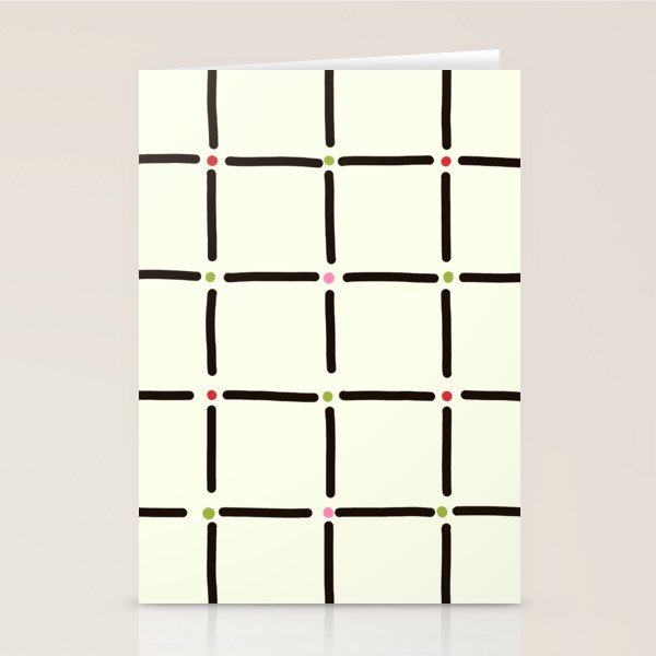 Confetti Grid Stationery Card Gallery Image 1