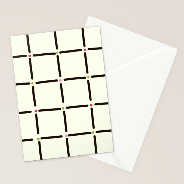 Confetti Grid Stationery Card Gallery Image 2
