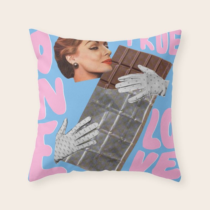 Chocolate love Throw Pillow Gallery Image 6
