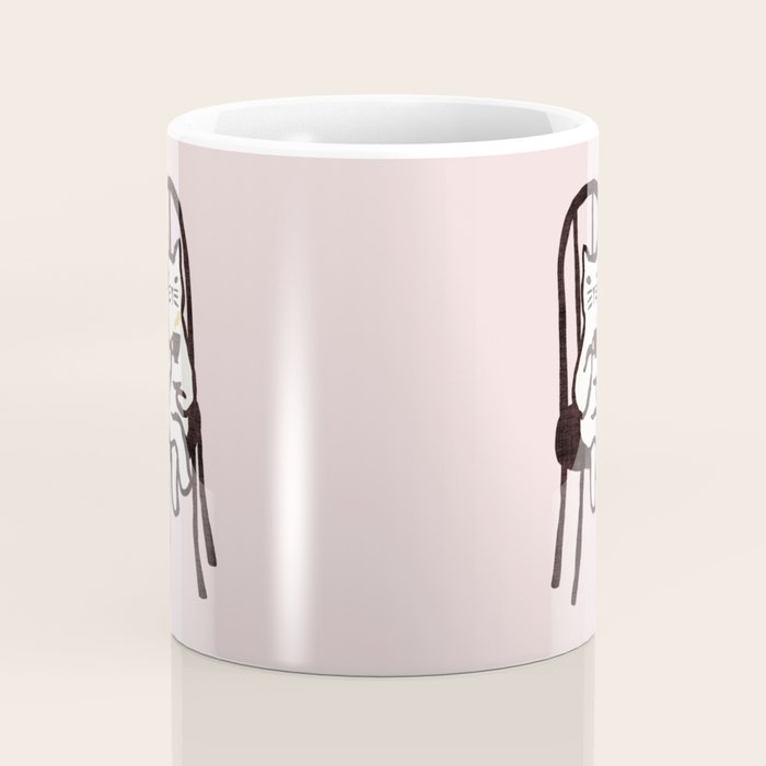 Tea time with cat Coffee Mug Gallery Image 4