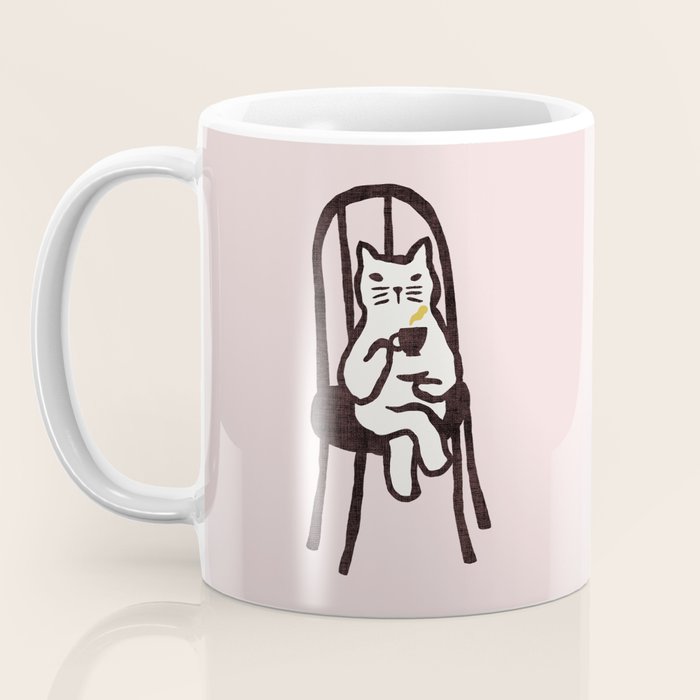 Tea time with cat Coffee Mug Gallery Image 3