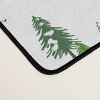 Downhill Mountain Aerial View Skiers - Winter skiing illustration Desk Mat Gallery Image 4