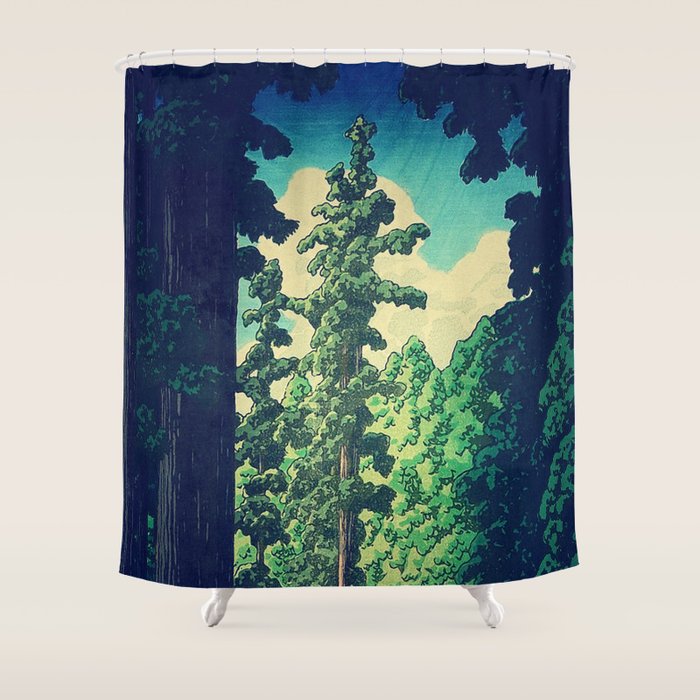 Under the cover of Yanakaden Shower Curtain Gallery Image 1