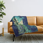 Under the cover of Yanakaden Throw Blanket Gallery Image 1