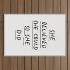 She Believed She Could So She Did Outdoor Rug Gallery Image 1