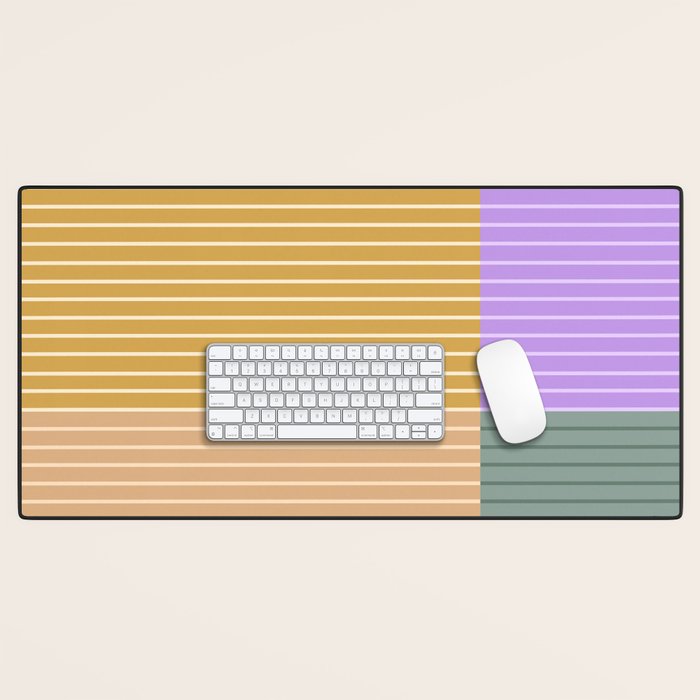 Color Block Line Abstract XLIII Desk Mat Gallery Image 1