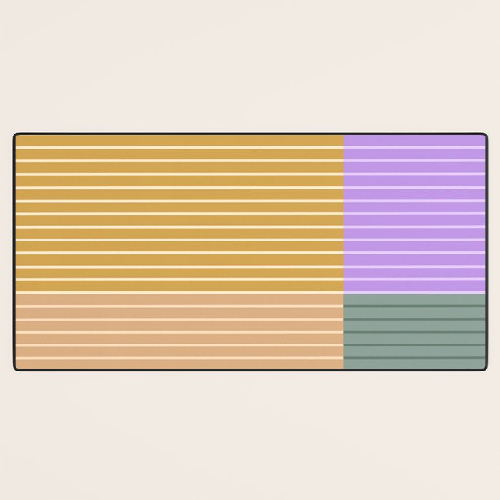 Color Block Line Abstract XLIII Desk Mat Gallery Image 3