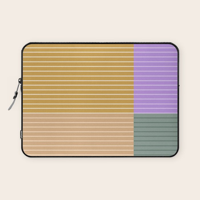 Color Block Line Abstract XLIII Laptop Sleeve Gallery Image 1