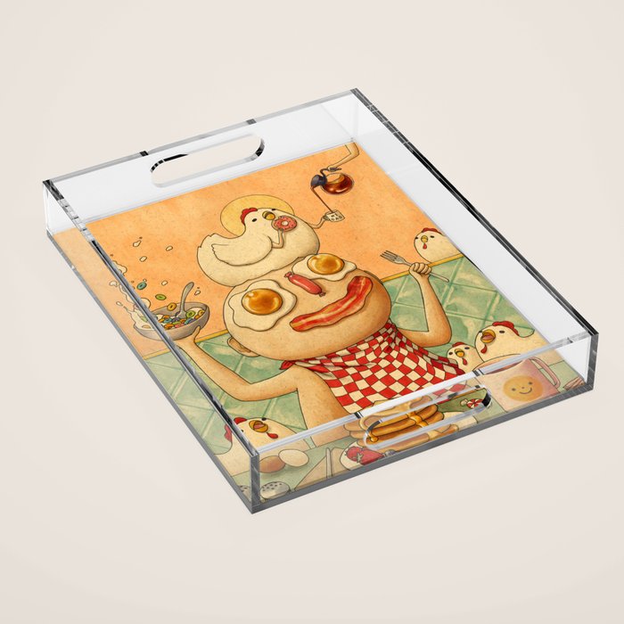 Breakfast Acrylic Tray Gallery Image 1