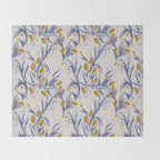 FRENCH LINEN THISTLE Throw Blanket Gallery Image 2
