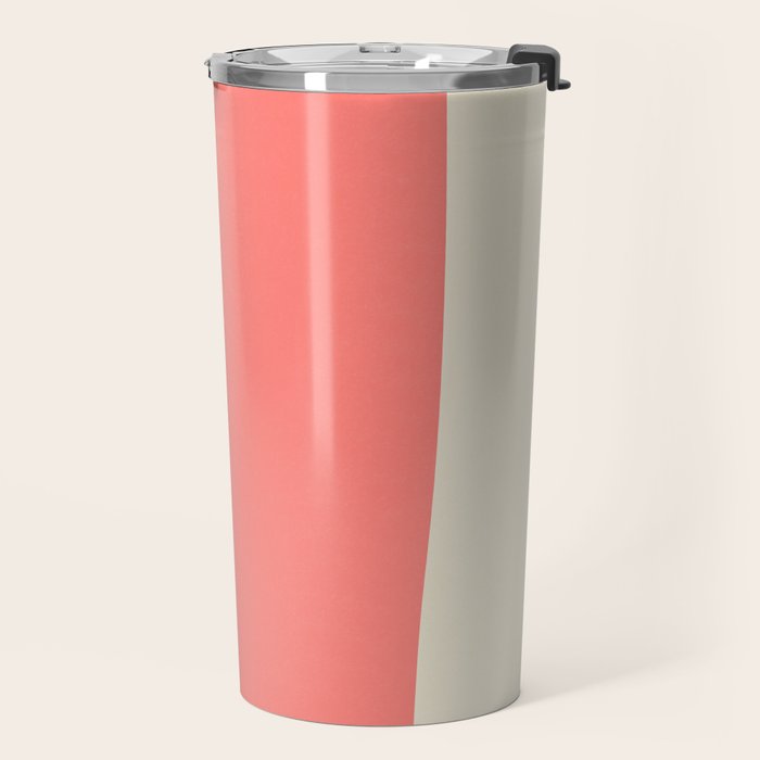 Cheetah & Peach | PATTERN 04: The Retro Edition Travel Mug Gallery Image 2