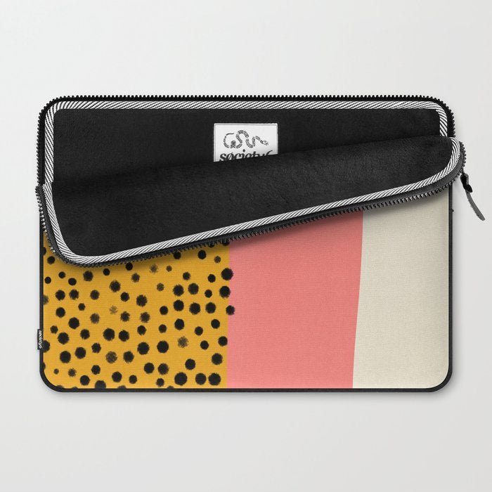 Cheetah & Peach | PATTERN 04: The Retro Edition Laptop Sleeve Gallery Image 2