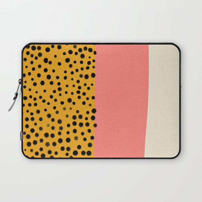 Cheetah & Peach | PATTERN 04: The Retro Edition Laptop Sleeve Gallery Image 1