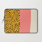 Cheetah & Peach | PATTERN 04: The Retro Edition Laptop Sleeve Gallery Image 1