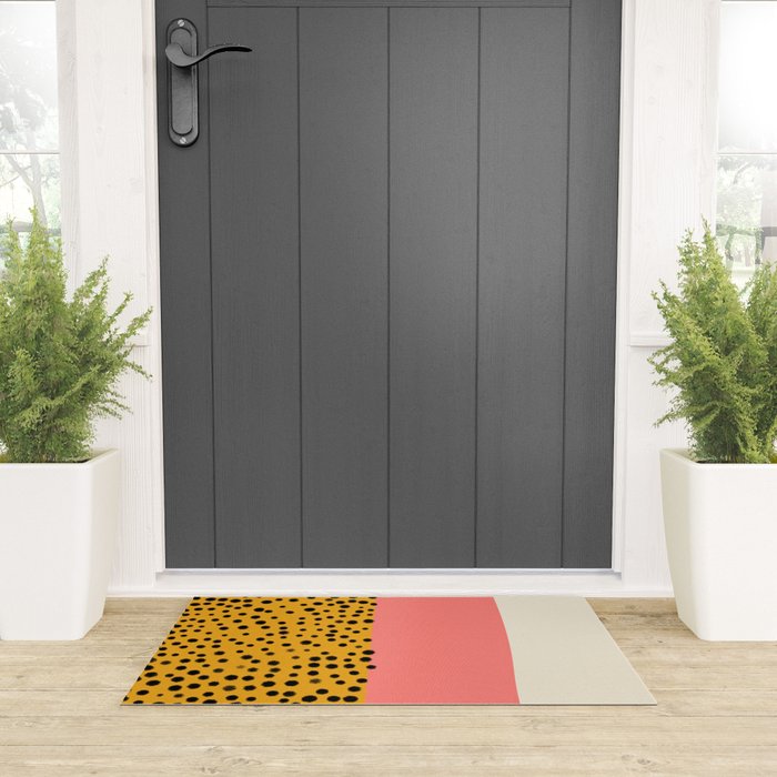 Cheetah & Peach | PATTERN 04: The Retro Edition Welcome Mat Gallery Image 3