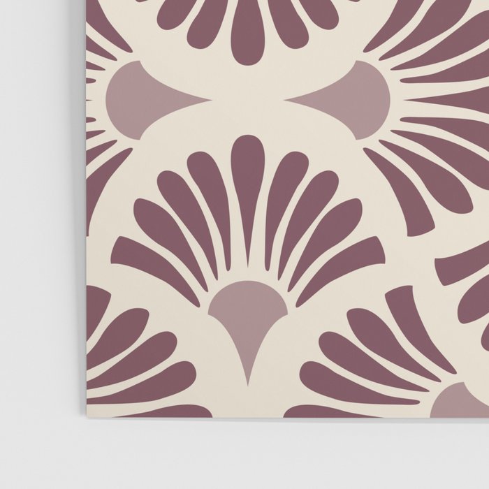 Vintage Fan Shell Pattern Poster Gallery Image 3