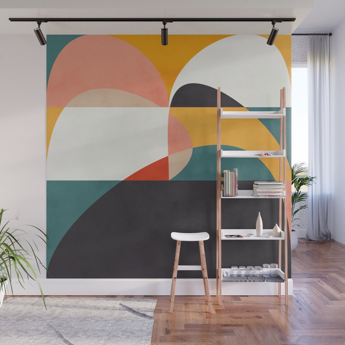 modern shapes 6 Wall Mural Gallery Image 1