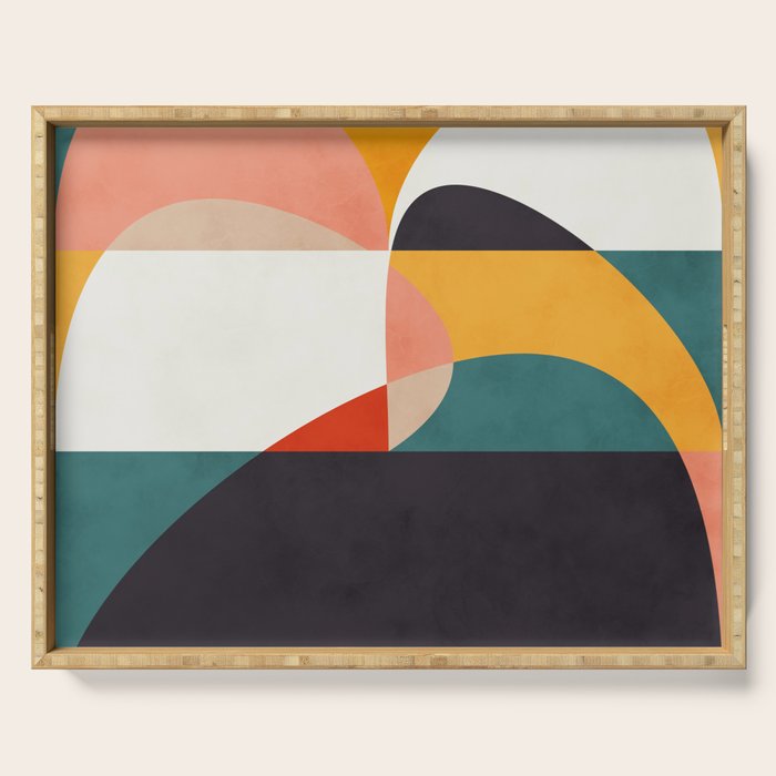 modern shapes 6 Serving Tray Gallery Image 1