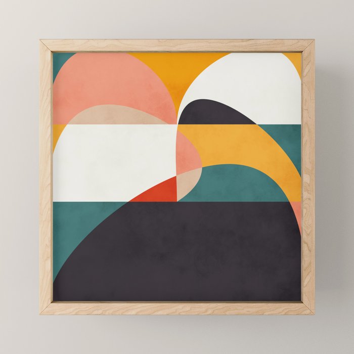 modern shapes 6 Mini Art Print Gallery Image 1