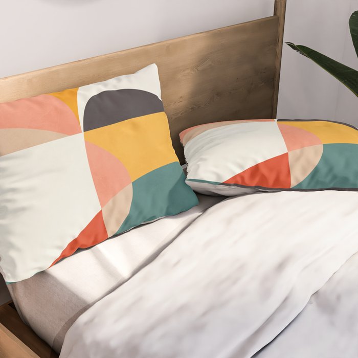 modern shapes 6 Pillow Sham Gallery Image 2