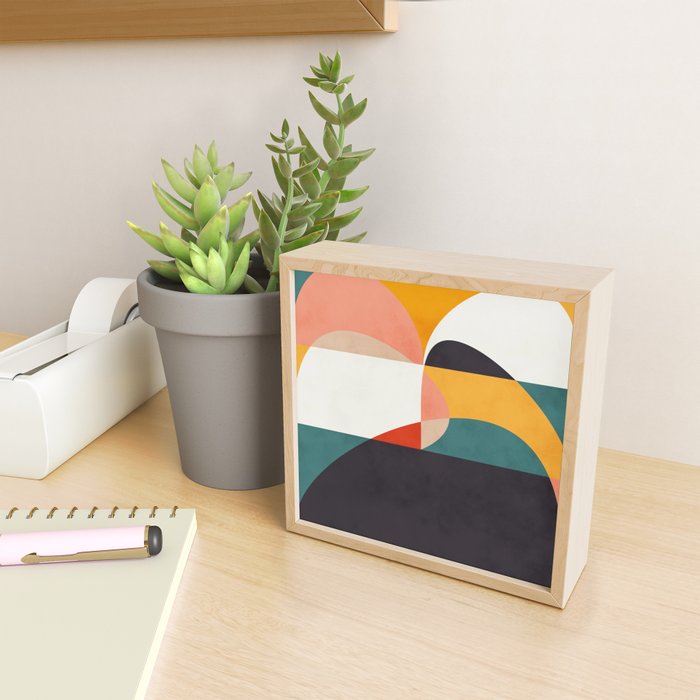 modern shapes 6 Mini Art Print Gallery Image 2