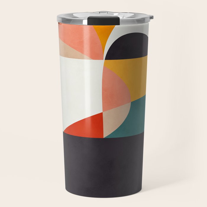 modern shapes 6 Travel Mug Gallery Image 1