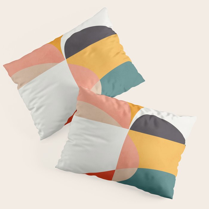 modern shapes 6 Pillow Sham Gallery Image 1