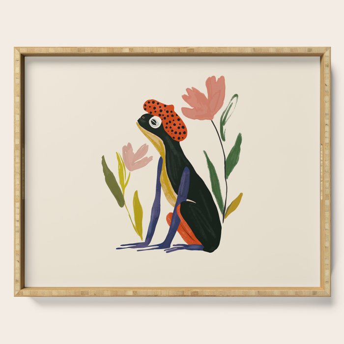 Parisian Frog Serving Tray Gallery Image 1